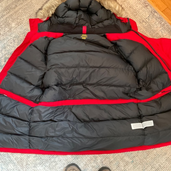 Ralph Lauren Polo Faux-Fur-Trim Down Hooded Coat-L - Picture 16 of 16